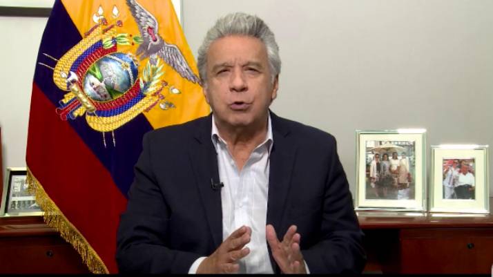 El presidente Lenín Moreno sufrió un quebranto en su salud esta madrugada