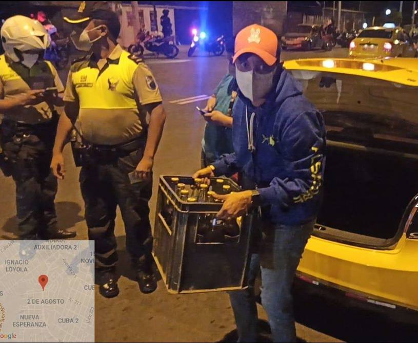 Taxistas transportaban alcohol como ‘delivery’ o servicio a domicilio en Manabí