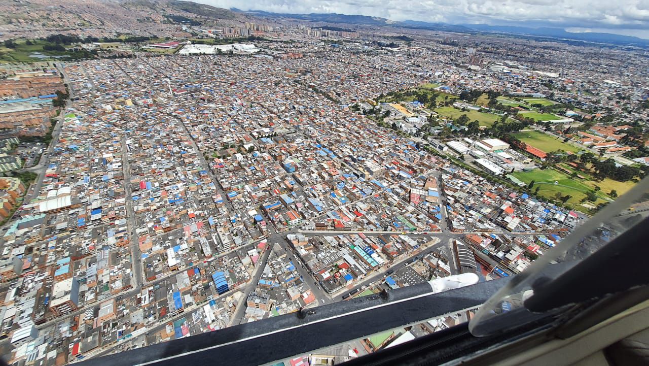Bogotá desde el cielo