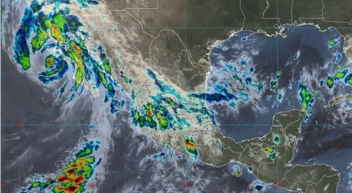 Conagua prevé fuertes lluvias en los estados de Baja California y Baja California Sur, así como en el estado de Sonora.