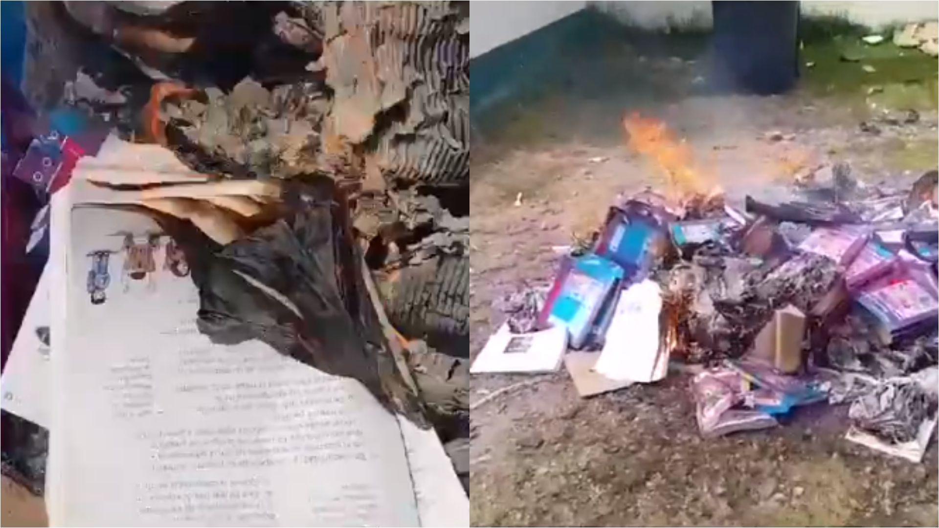 Mexico: Padres de familia incendian libros de texto de la SEP en Chiapas mientras otros protestan en Aguascalientes