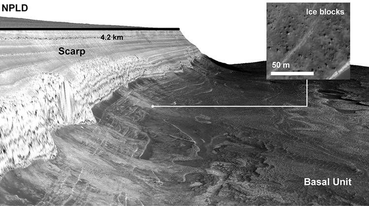 En Marte cae más nieve de CO2 de lo esperado