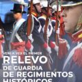 Los regimientos históricos del Ejército Argentino se juntan en Plaza de Mayo para el primer relevo conjunto de guardia