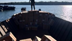 Incautan más de 12.000 paquetes de cigarrillos paraguayos en el lago Itaipú