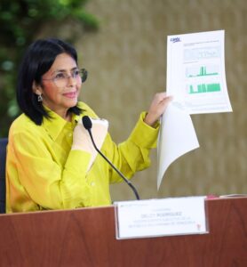 Vicepresidenta de Venezuela pone en evidencia a la extrema derecha ante el cuerpo diplomático