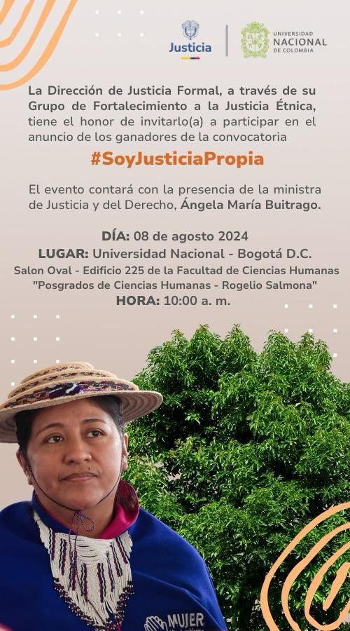 Colombia | Ministerio de Justicia fortalece las justicias propias indígenas: Anuncia ganadores del concurso #SoyJusticiaPropia en el Día Internacional de los Pueblos Indígenas